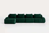 LAURENT 146" 4-Seater Sofa with 1 Ottoman