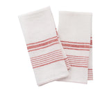 Striped Linen Tea Towels - Set of 2