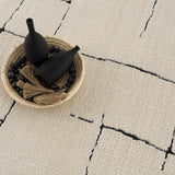 Koume Beige Maze Area Rug