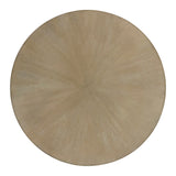 Round Starburst Reclaimed Greige Modern Coffee Table