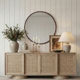 Hammer - Round Iron Mirror