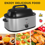 22 Quart Roaster Oven with Visible Self-Basting Lid