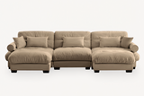 CLOUDIES 134" 3 Seater Sofa with 2 Ottomans