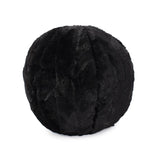 Angora Ebony Round Pillow