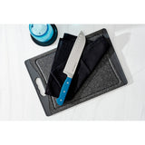 Superior 7 inch Santoku Knife - Royal Blue