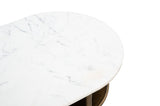 Bild Console Table White & Brass