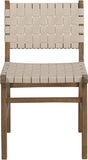 Entwine - Vegan Leather Upholstered Dining Chair - Painted Brown