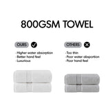 Antibacterial Spa-Like 8-Piece Bathroom Towel Set, White