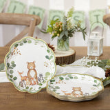 Woodland Baby 62pc Party Tableware Set for 16