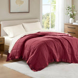 Wholesale Lightweight Down Alternative Bedding Blanket, Burgundy Red