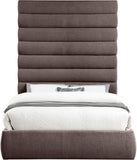 Adam - Linen Fabric Bed With 89" Headboard