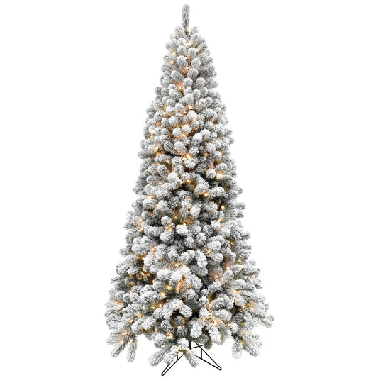 6.5-Ft. Flocked Alaskan Pine Christmas Tree