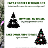6.5-Ft. Flocked Alaskan Pine Christmas Tree