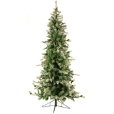 6.5 Ft. Buffalo Fir Slim Artificial Christmas Tree with White Incandescent Smart Lights