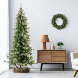 6.5 Ft. Buffalo Fir Slim Artificial Christmas Tree with White Incandescent Smart Lights