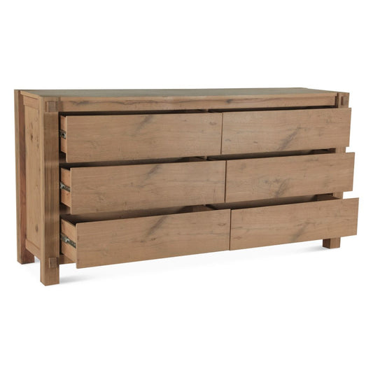 Flagstaff 72" Dresser in Natural Distressed Oak