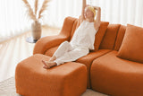 ROMA 115.3" 3-Seater Sofa with 2 Ottomans