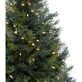 5-Ft. Northern Cedar Teardrop Christmas Tree with EZ Connect Warm White LED Lighting