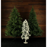 Set of 3 Snowy Alpine Trees with White Incandescent Lights (2-Ft., 3-Ft., & 4-Ft.)