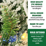 Flocked Snowy Pine Christmas Tree