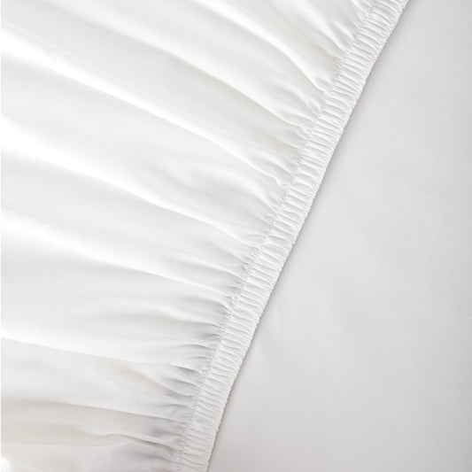 Organic Cotton White Duvet Cover & Fitted Sheet Set