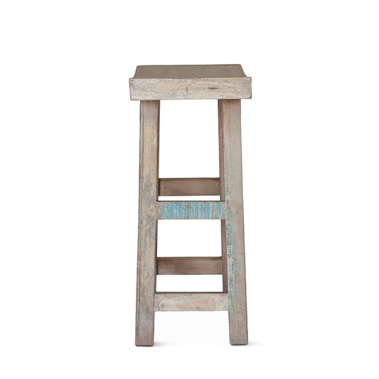 Ibiza 19" Counter Chair in Vintage Teal Reclaimed Wood