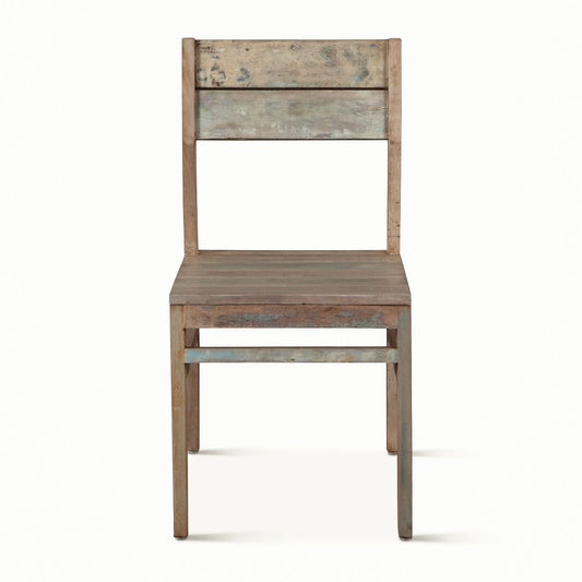 Ibiza 17" Dining Chair in Vintage Teal Reclaimed Wood