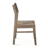 Ibiza 17" Dining Chair in Vintage Teal Reclaimed Wood