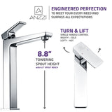 Valor Single Hole Single-Handle Bathroom Faucet in Polished Chrome