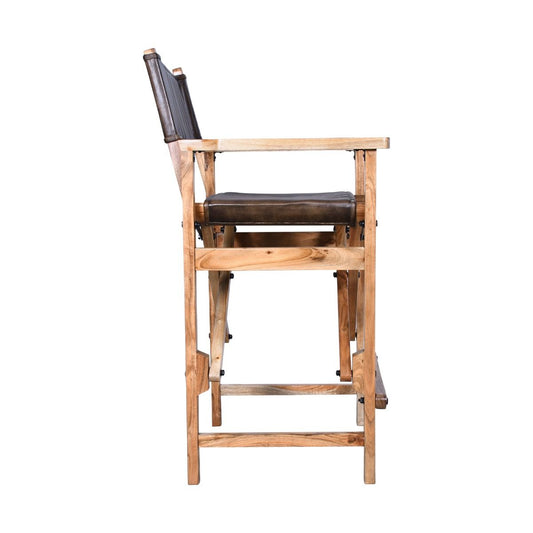 Leeds 23" Folding Counter Chair in Antique Whiskey