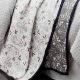 Fleur De Lis Reversible Quilt Set, Twin