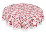 Red Floral Tablecloth