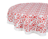 Red Floral Tablecloth