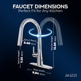 Adela Series Modern Touchless Pull-Down Kitchen Faucet