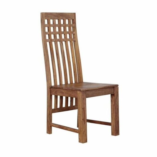 Miles Dining Chair with Tall Back in Brownstone