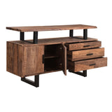 Miles 63" Live Edge Top Sideboard in Brownstone