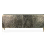 Mojave 83" Four Door Buffet in Desert Patina with Brass Base