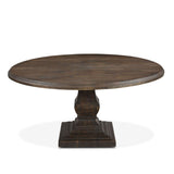 Nimes 60" Round Dining Table in Weathered Mango