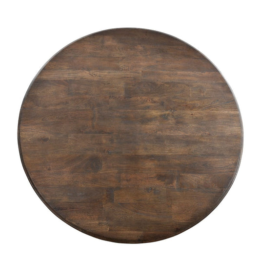 Nimes 60" Round Dining Table in Weathered Mango