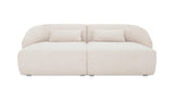 Amelia Double Chaise Modular Sectional Warm White