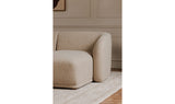 Faye Right Sectional Beige Boucle