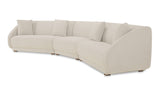 Fraser 3 Piece Modular Sectional with Slipper White