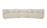 Fraser 3 Piece Modular Sectional with Slipper White