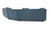 Fraser 3 Piece Modular Sectional with Slipper Deep Blue
