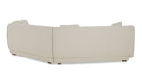 Fraser 3 Piece Modular Sectional with Wedge Slipper White