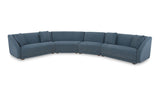 Fraser 4 Piece Modular Sectional Deep Blue