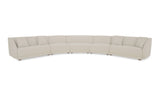 Fraser 5 Piece Modular Sectional White
