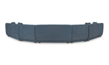 Fraser 5 Piece Modular Sectional Deep Blue
