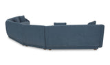 Fraser 5 Piece Modular Sectional Deep Blue