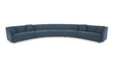 Fraser 5 Piece Modular Sectional Deep Blue
